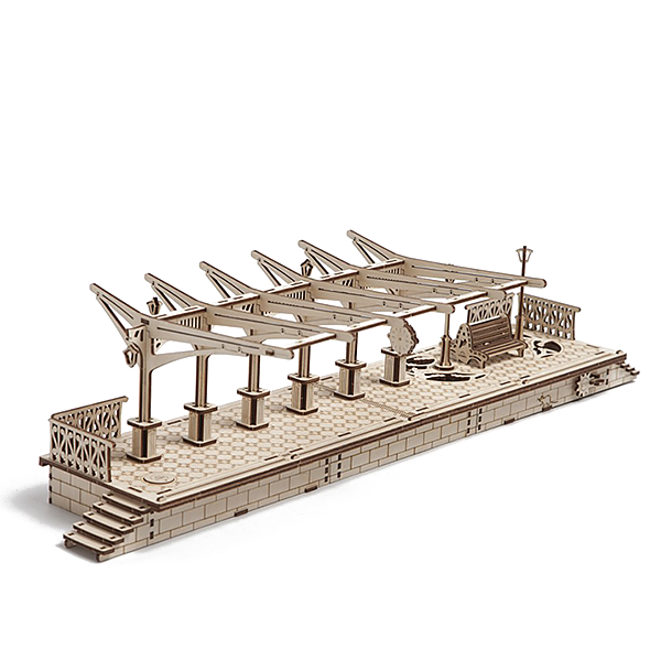 Конструктор 3D-пазл UGears - Перрон 