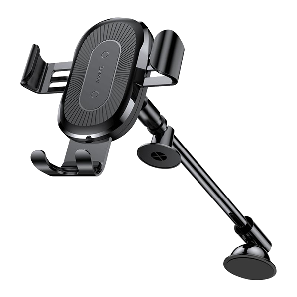 Автодержатель с беспроводной зарядкой Baseus Heukji Wireless Charger Gravity Car Mount Черный 