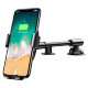 Автодержатель с беспроводной зарядкой Baseus Heukji Wireless Charger Gravity Car Mount Черный - Изображение 71135