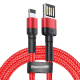 Кабель Baseus Cafule Special Edition Lightning 2м Красный - Изображение 89281