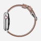 Ремешок Nomad Modern Slim для Apple Watch 38/40 мм Бежевый с серебряной фурнитурой - Изображение 94547