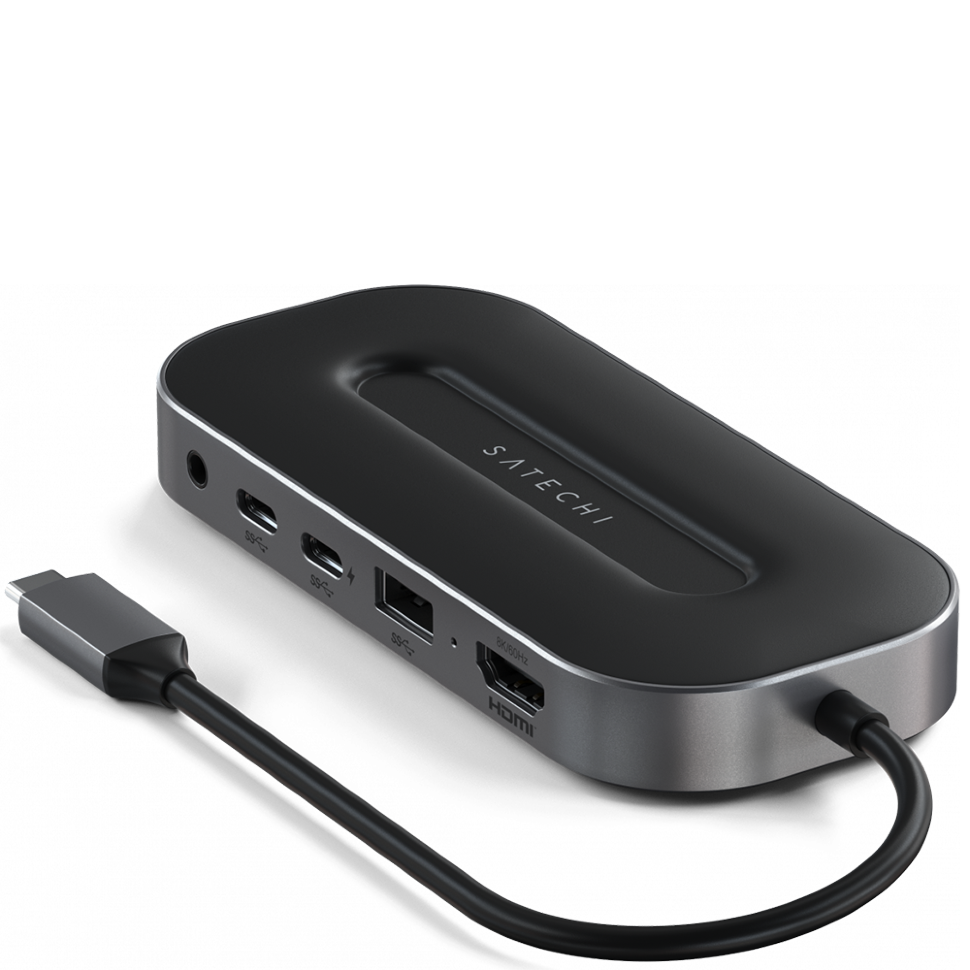 Хаб Satechi USB-4 Multiport W2.5G Ethernet Серый 
