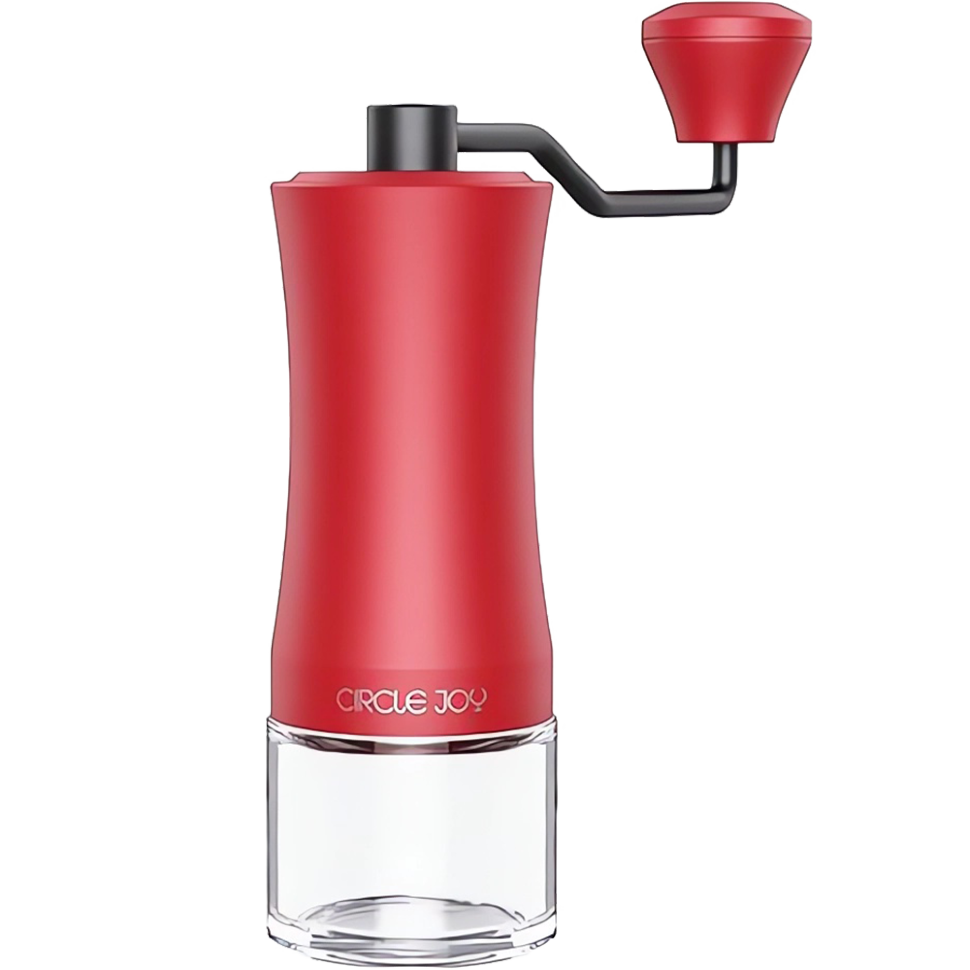 Ручная кофемолка Circle Joy Hand Coffee Grinder Красная 