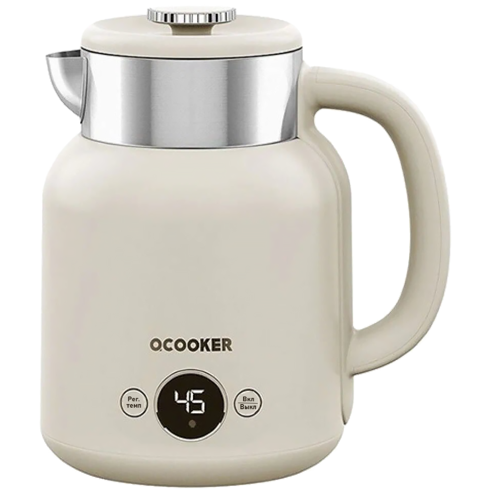 Электрический чайник Qcooker Retro Electric Kettle 1.5L Бежевый 