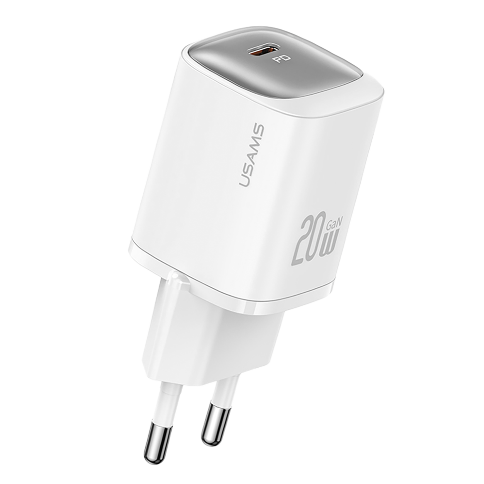 Сетевой адаптер Usams CC248 20W GaN Белый 
