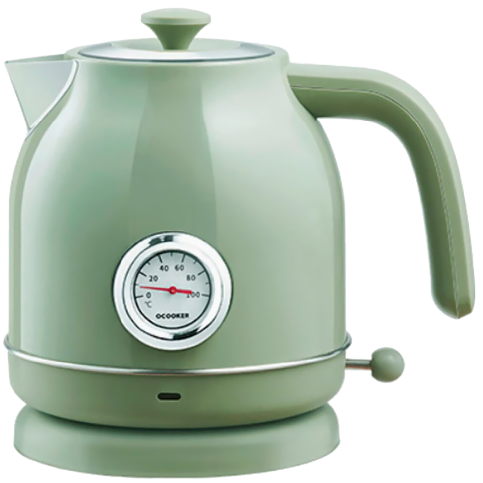 Чайник Qcooker Retro Electric Kettle 1.7L Зелёный 