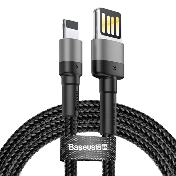 Кабель Baseus Cafule Special Edition Lightning 2м Cеро-Чёрный 