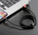 Кабель Baseus Cafule Special Edition Lightning 2м Cеро-Чёрный - Изображение 89309