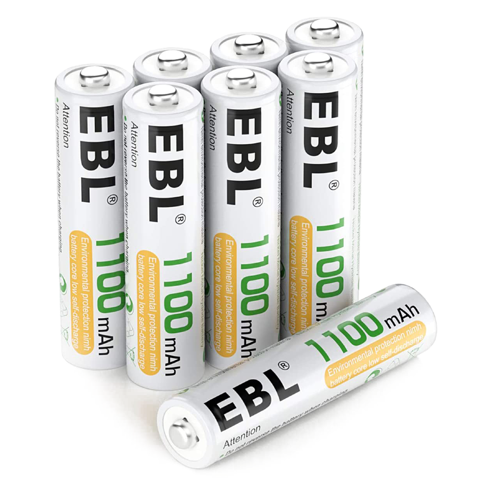Комплект аккумуляторных батарей EBL AAA 1100mAh (8шт) 