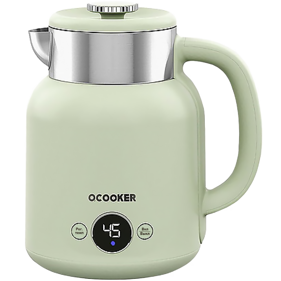 Электрический чайник Qcooker Retro Electric Kettle 1.5L Зелёный 