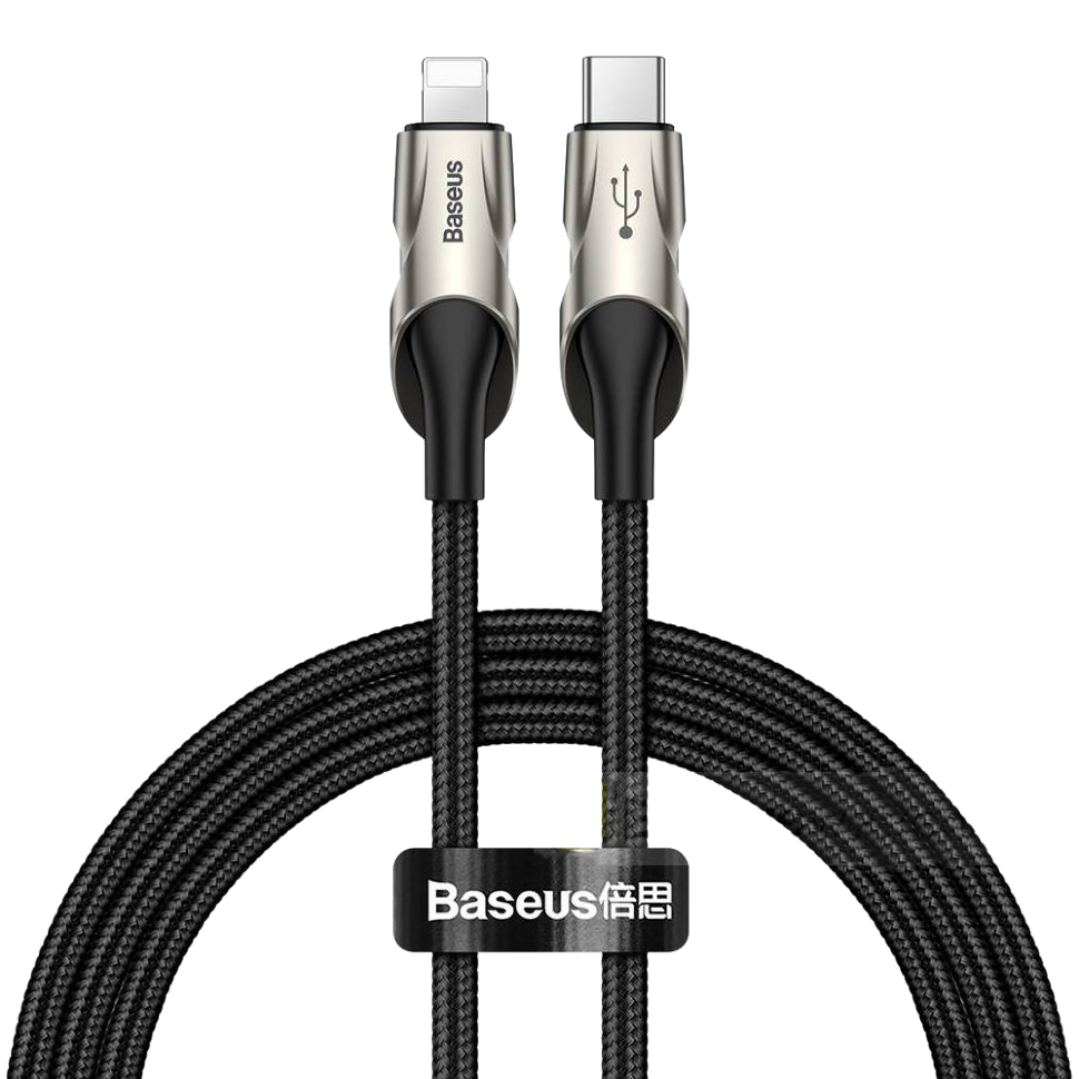 Кабель Baseus Fish eye Type-C - Lightning 1м Чёрный 