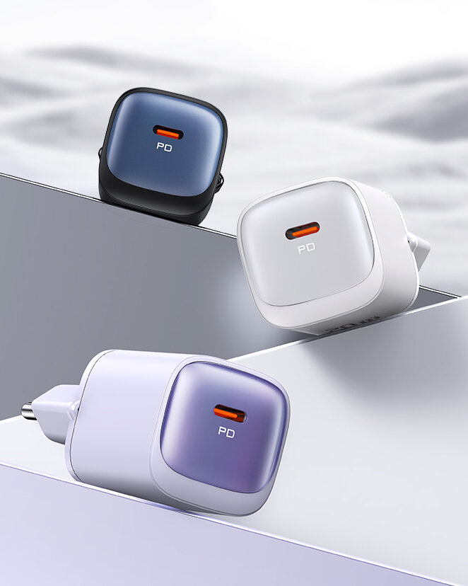 

Сетевой адаптер Usams CC248 20W GaN Фиолетовый CC248TC03