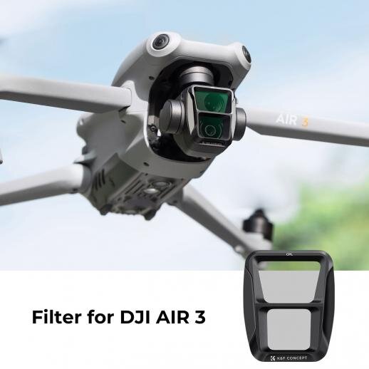 

Cветофильтр K&F Concept CPL для DJI Air 3 KF01.2437