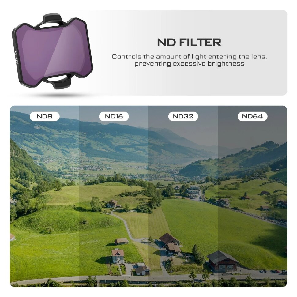 

Комплект светофильтров Freewell Standard Day для DJI Avata 2 (4шт) FW-DAV2-STD
