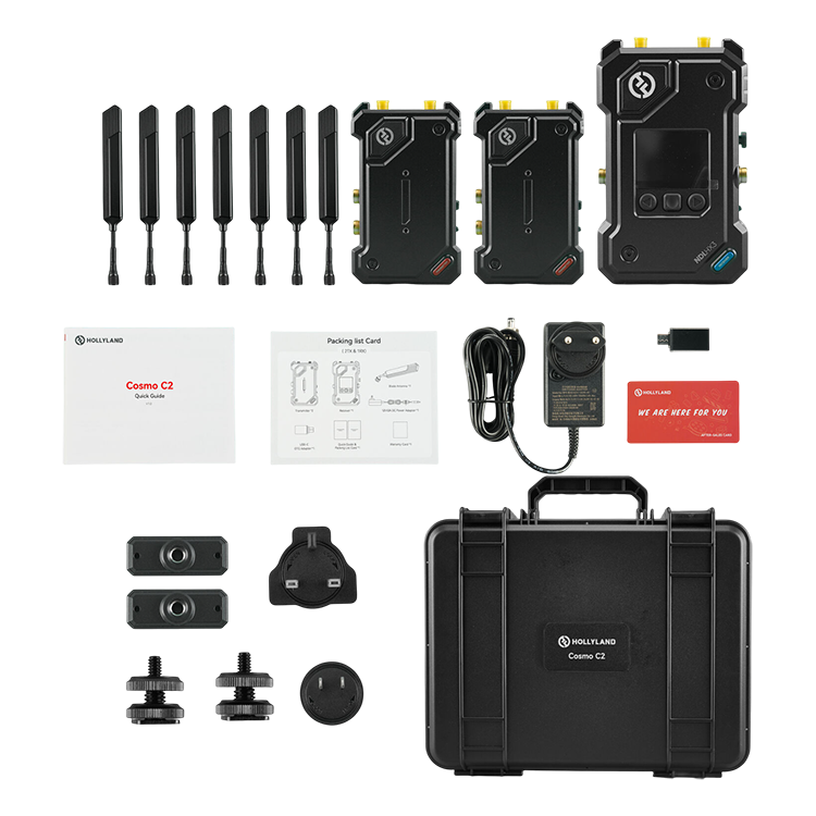 

Видеосендер Hollyland Cosmo C2 (RX + 2 TX) Cosmo C2 2TX &1RX