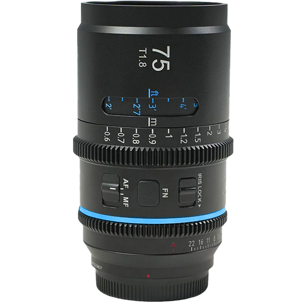Объектив Sirui Astra 75mm T1.8 FF AF Anamorphic 1.33x L-mount (Blue flare) 