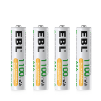 Артикул: 26988. Комплект аккумуляторных батарей EBL AAA 1100mAh (4шт)