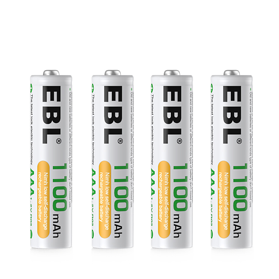 Комплект аккумуляторных батарей EBL AAA 1100mAh (4шт) 
