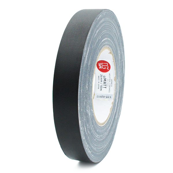 Gaffer tape матовый DG Tape @MATT 25 мм Чёрный 