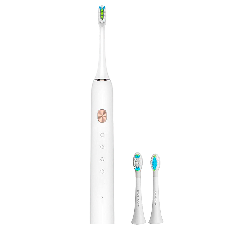 Электрическая зубная щетка Soocas Weeks X3U (в комплекте 2 доп. насадки) Белая 