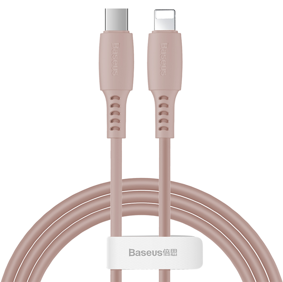 Кабель Baseus Colourful Type-C - Lightning 18W 1.2м Розовый 