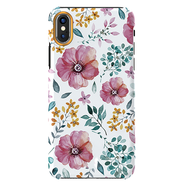Чехол PQY Blossom для iPhone X/Xs Pink Flower 