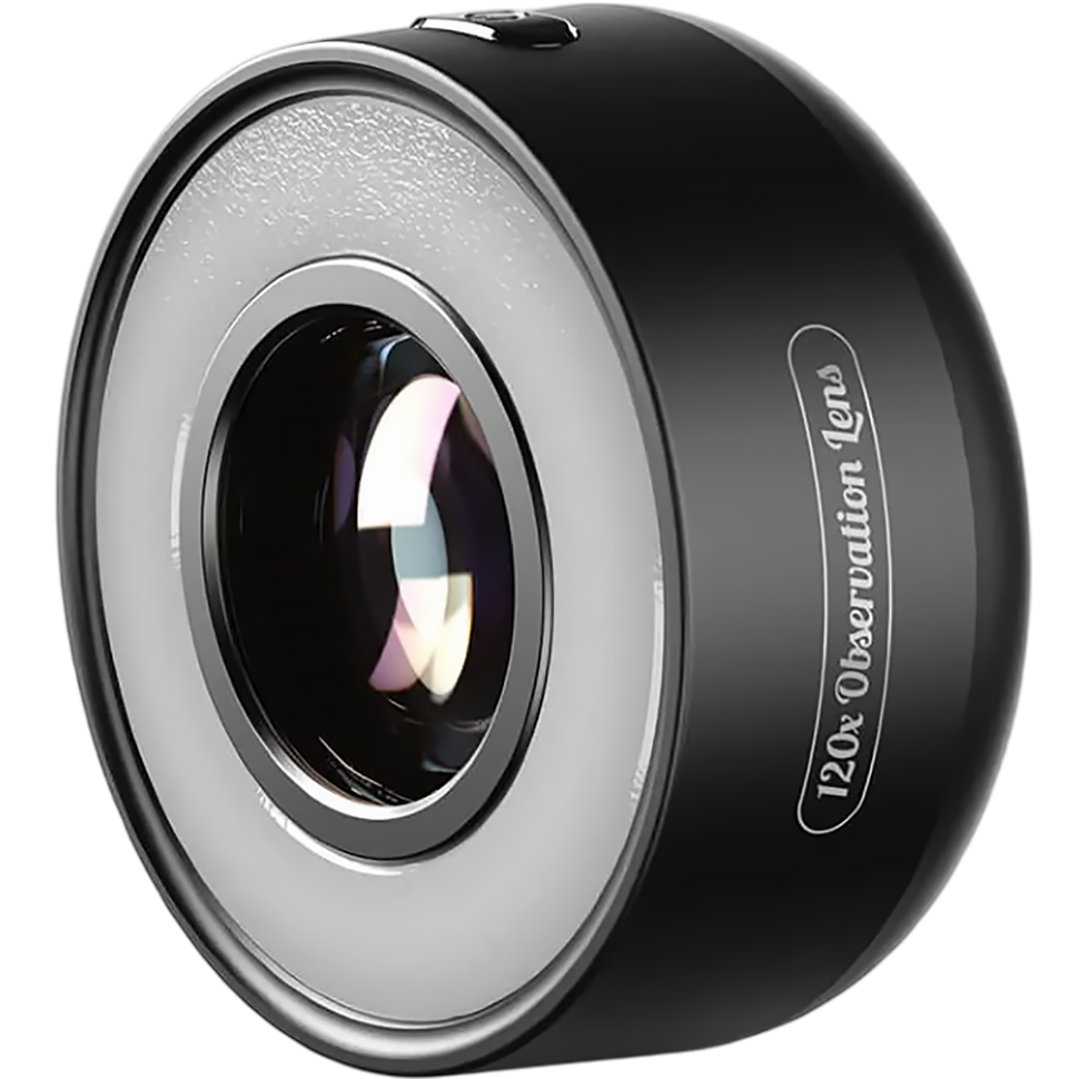 Объектив макро Apexel JeweLens 120X Illuminated для смартфона APL-MS120 3890₽