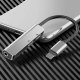 Переходник Baseus L52 Lightning - mini Jack 3.5 мм Серый - Изображение 103056