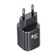 Сетевой адаптер Usams CC254 30W Dual Ports GaN Чёрный - Изображение 243157