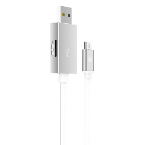 Кабель с карт-ридером Rock Space Micro USB OTG Серебро 