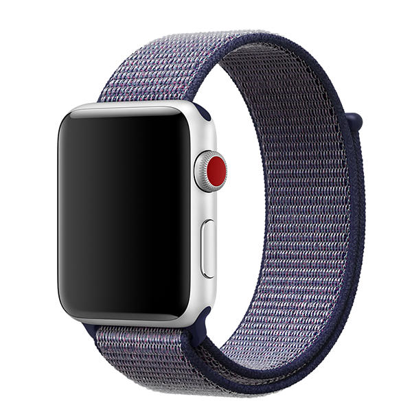 Ремешок Special case Nylon Sport для Apple Watch 38/40 мм Черно-Фиолетовый 
