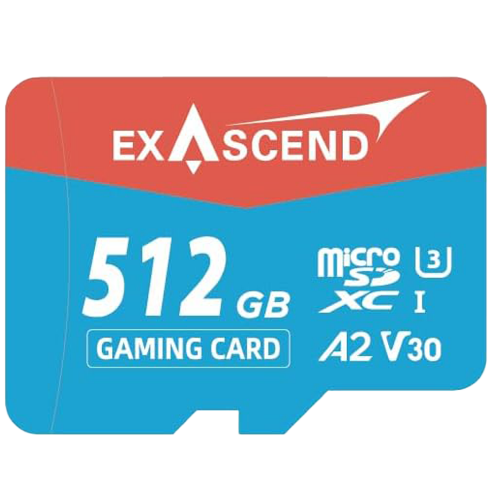 Карта памяти Exascend Gaming microSDXC U3 V2 512GB 
