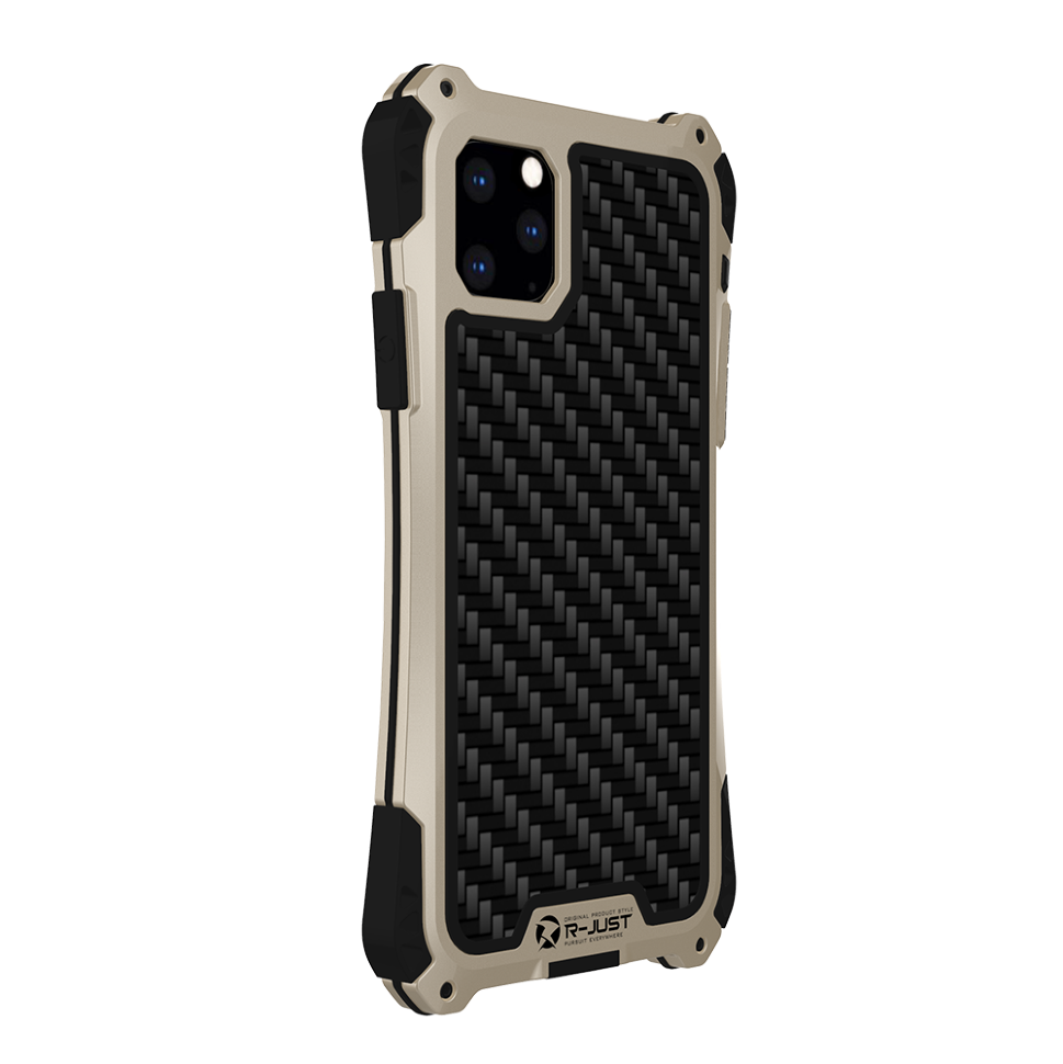 Чехол R-Just Amira для iPhone 11 Pro Max Чёрно-золотой 