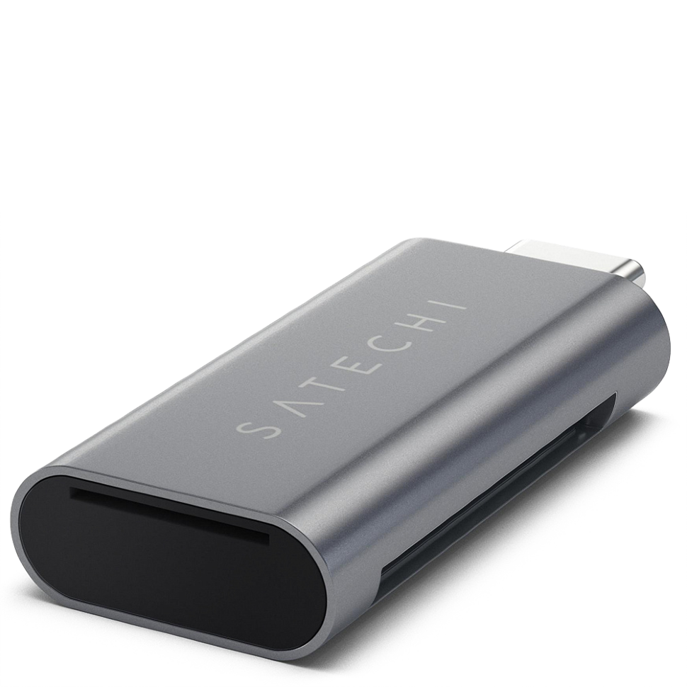 Картридер Satechi Aluminum Type-C, USB 3.0, Micro/SD Серый космос 