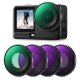 Комплект светофильтров K&F Concept Screw-in Fit CPL + ND для DJI Osmo Action 6 (4шт) - Изображение 291948
