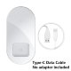 Беспроводная зарядка Baseus Simple 2in1 Белая - Изображение 104048