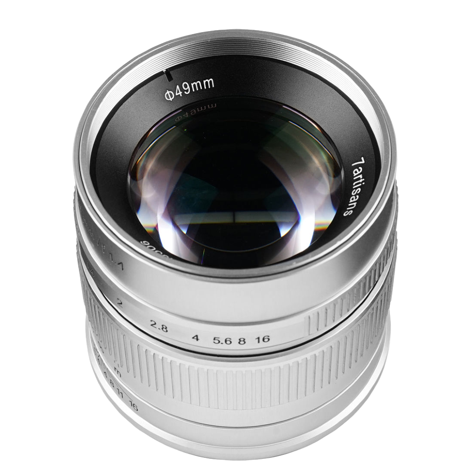Объектив 7Artisans 55mm F1.4 X-mount Серебро 