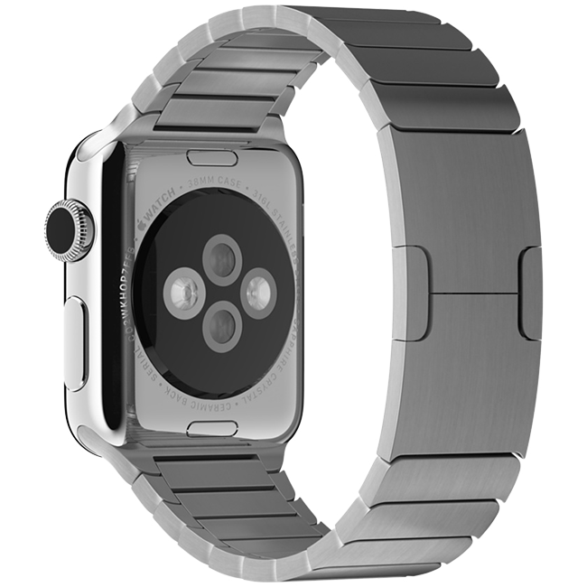 Браслет блочный для Apple Watch 38/40 мм Серебро 