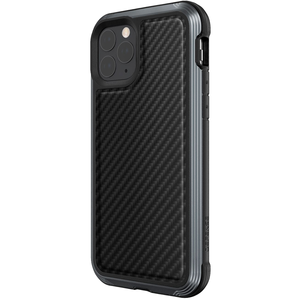 Чехол Raptic Lux для iPhone 12/12 Pro Чёрный карбон 