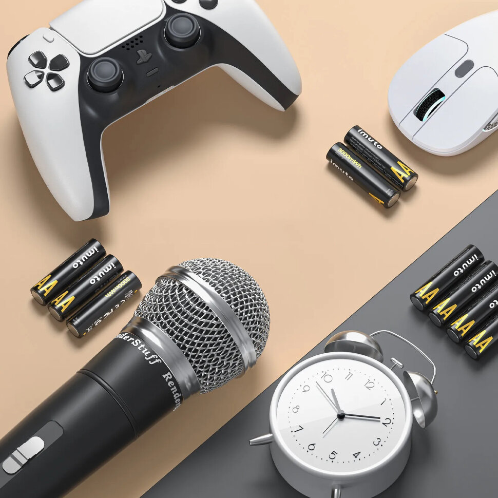 

4 аккумуляторные батарейки Imuto AA 3000mWh NC-070BB-3000-IMU4AA