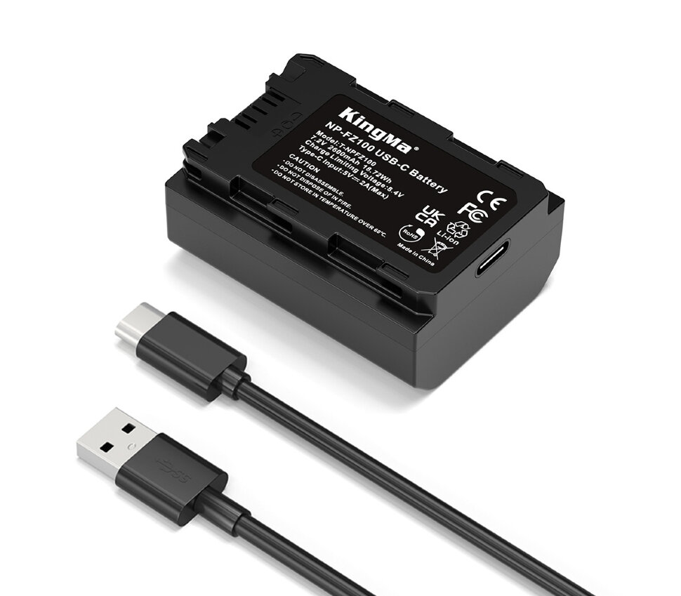 

Аккумулятор KingMa NP-FZ100 Type-C 2600mAh