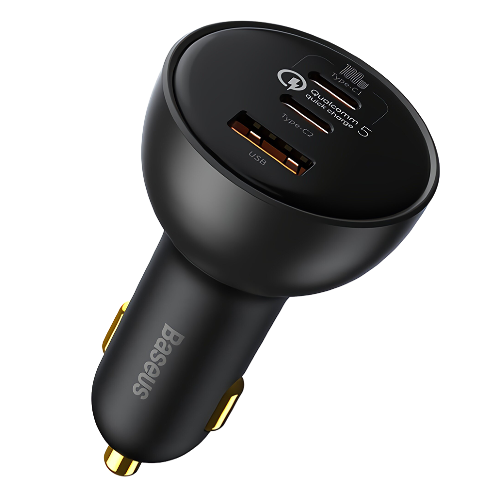 Автомобильное зарядное устройство Baseus Qualcomm® Quick Charge™ 5 C+C+U 160W 