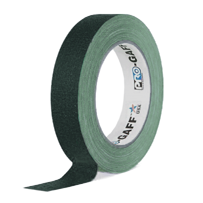 Gaffer tape матовый Pro Gaff 24мм Зелёный 