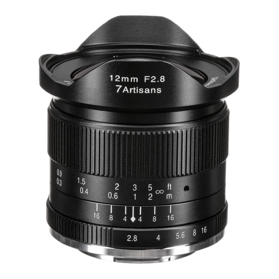 Объектив 7Artisans 12mm F2.8 X-Mount Чёрный 
