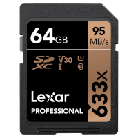 Артикул: 22695. Карта памяти Lexar SDXC 64Gb V30 UHS-I U3 (633x)