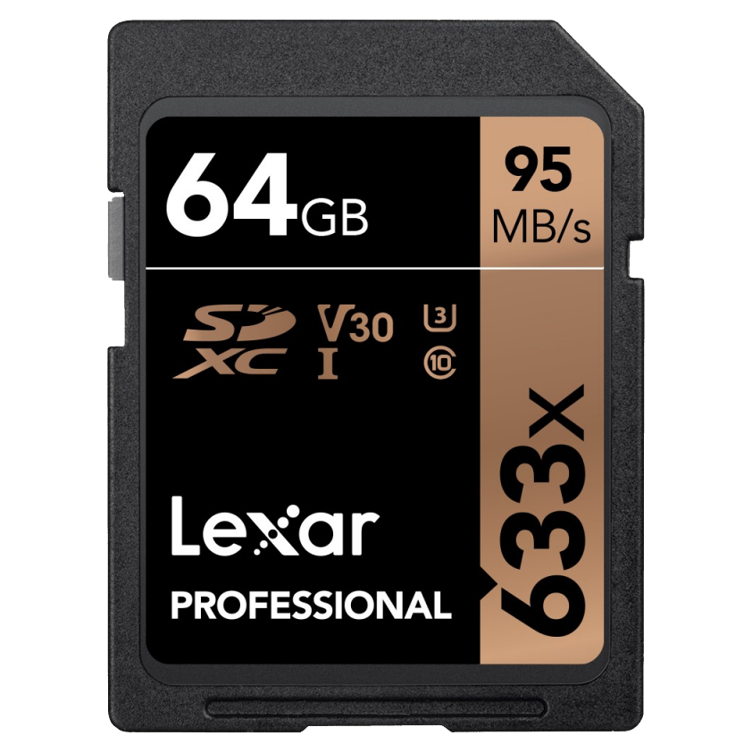 Карта памяти Lexar SDXC 64Gb V30 UHS-I U3 (633x) 