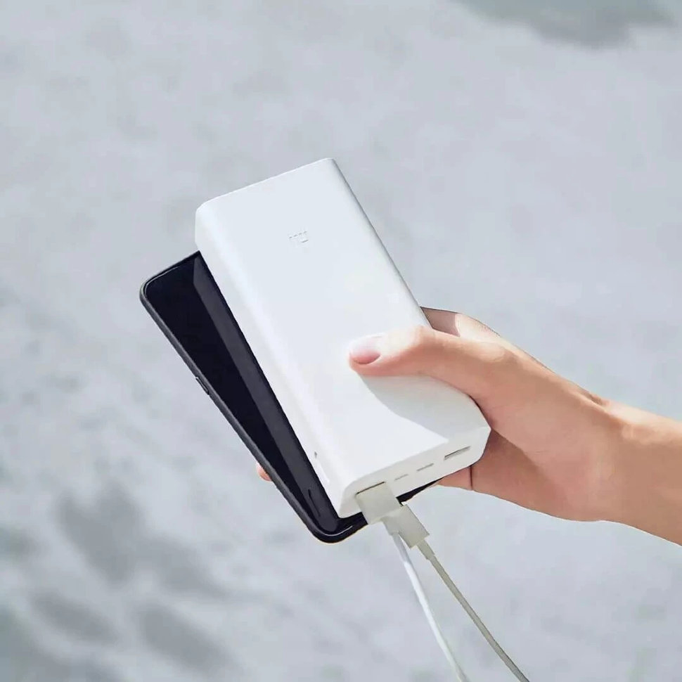 Внешнии аккумулятор Xiaomi Mi Power Bank 3 30000mAh Белыи PB3018ZM