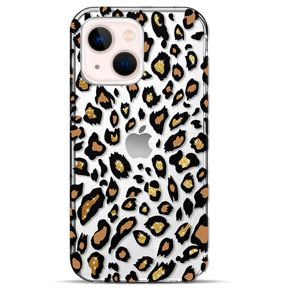 Чехол PQY Wild для iPhone 13 Leopard 