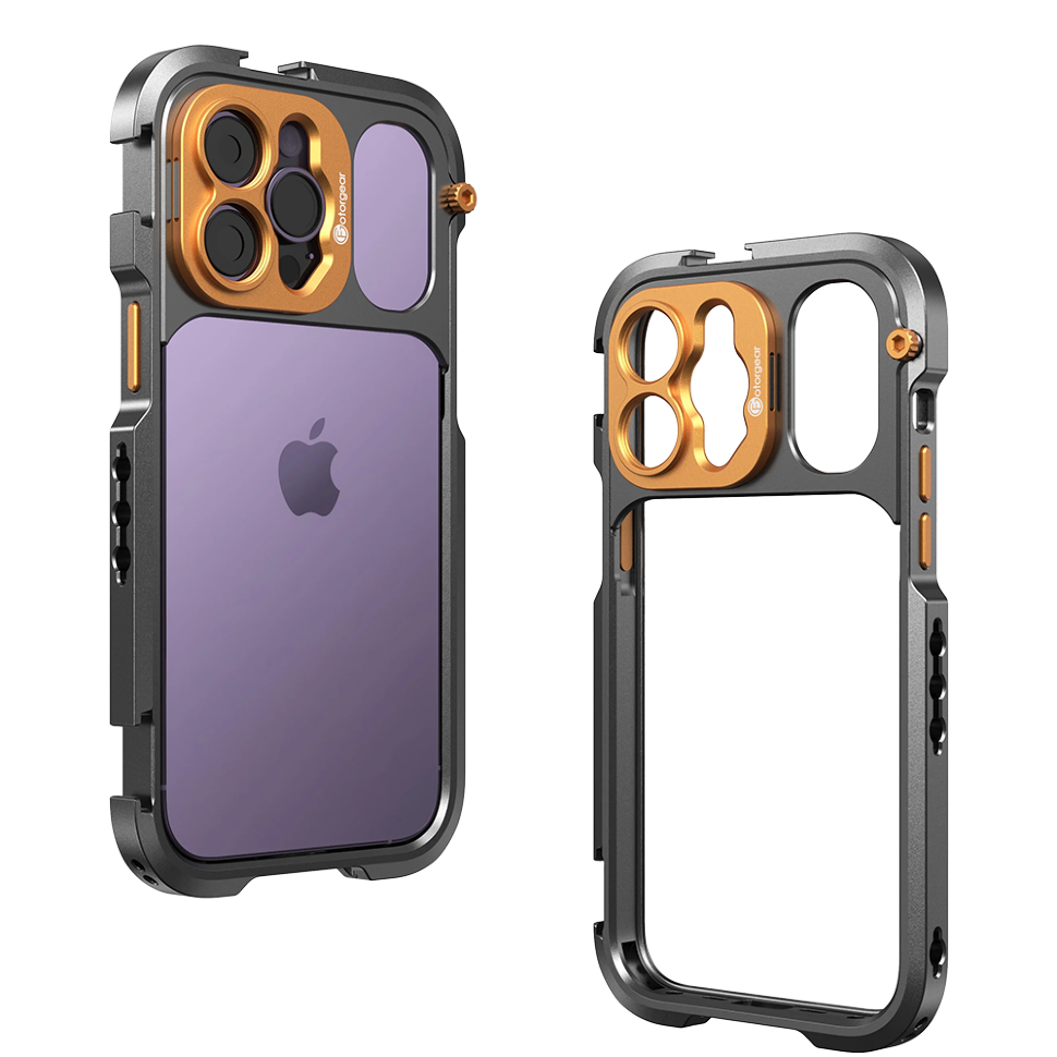 Клетка Fotorgear Pro II 17мм для iPhone 14 Pro Max Оранжевая 