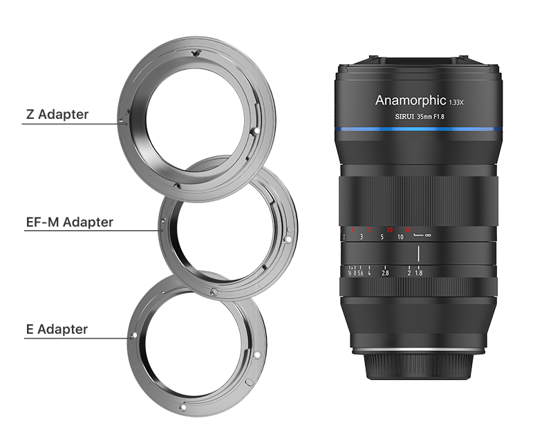 

Адаптер Sirui для 35mm Anamorphic (E mount) 35ADP-E